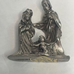 Pewter Nativity Scene Italy 2”